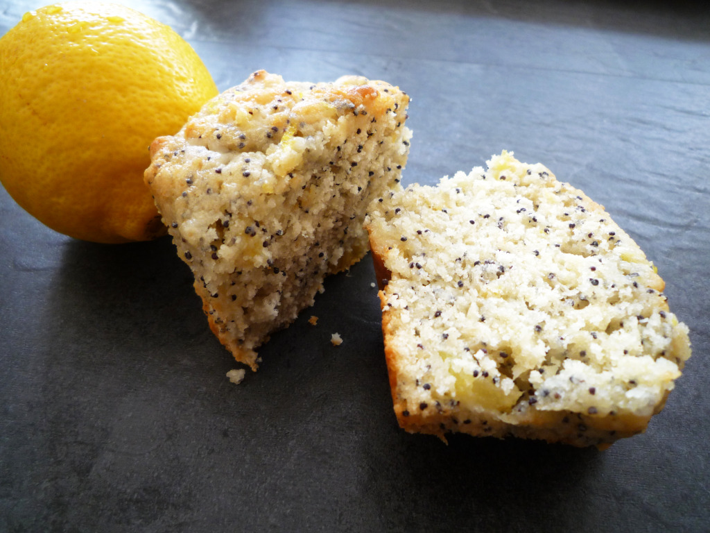 Lemon, poppy seed & pear muffins3