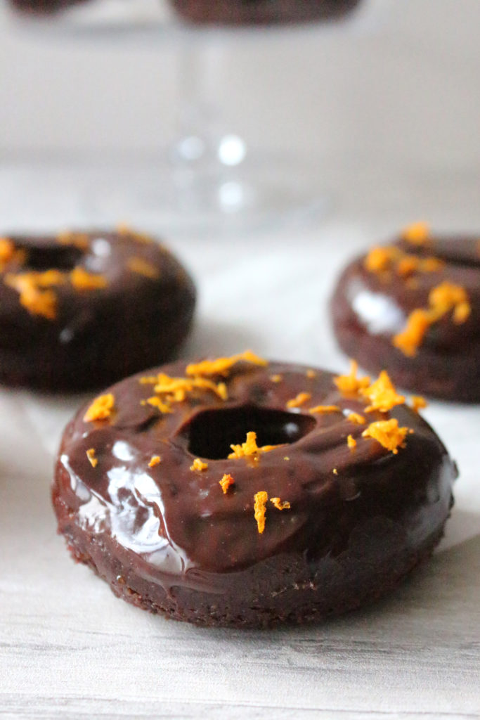 chocolate orange doughnuts