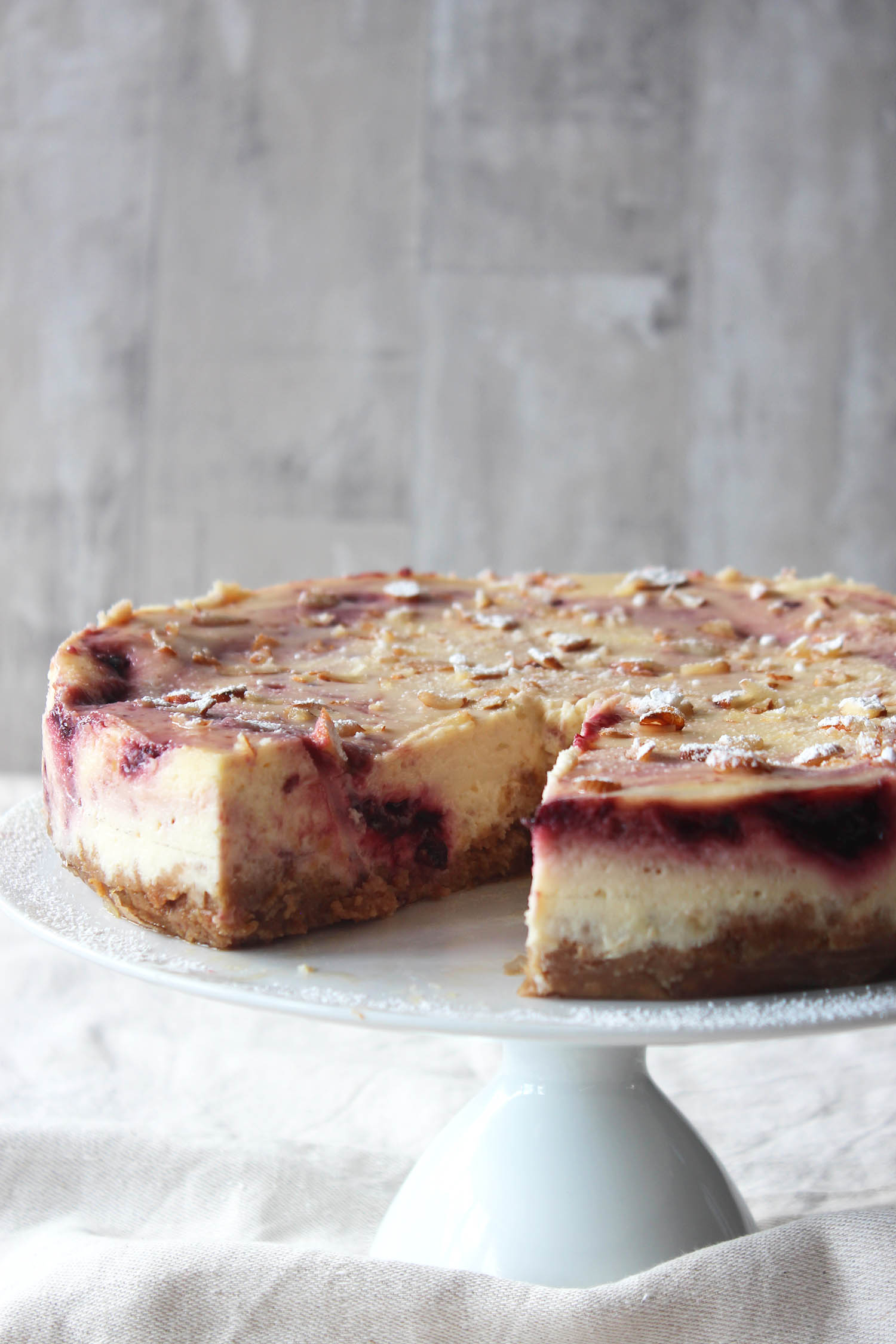 Cherry Bakewell Cheesecake