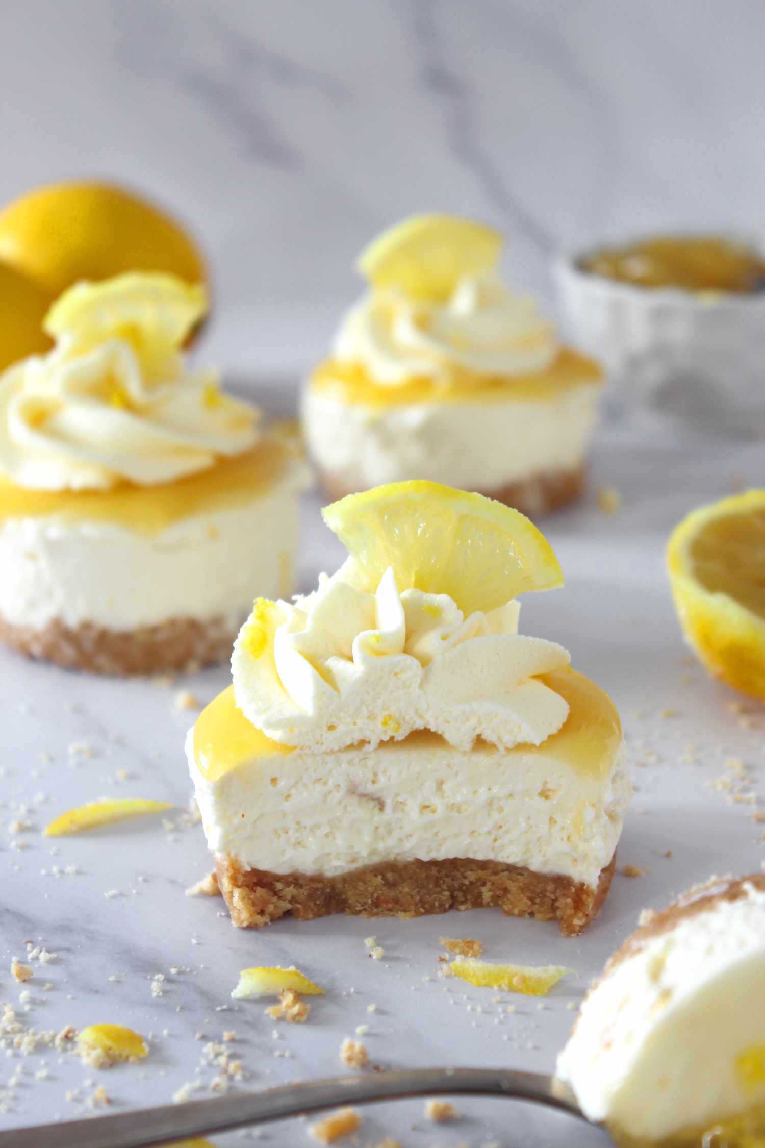 Mini Triple Lemon Cheesecake